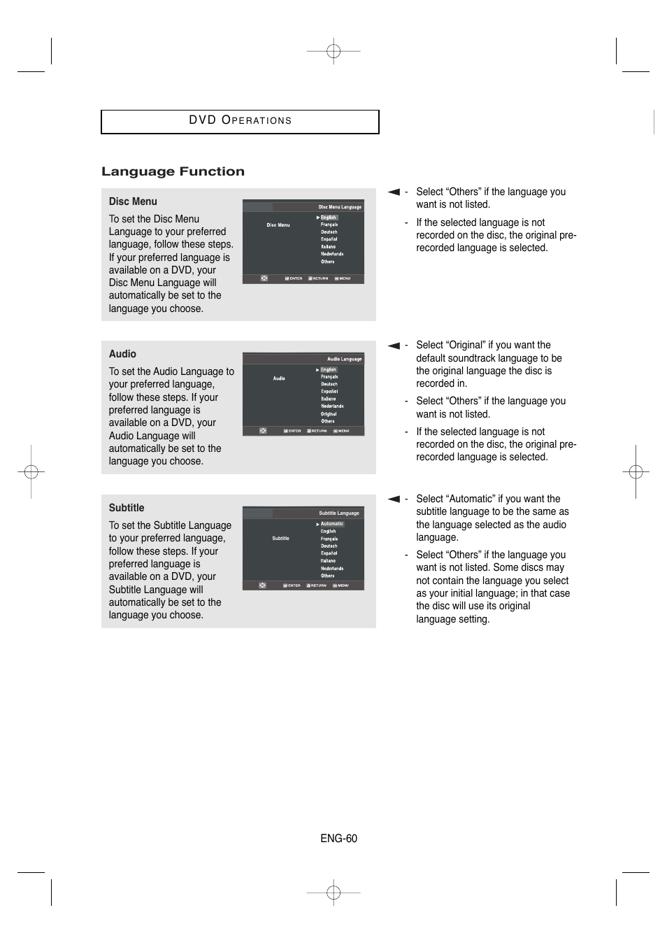 Samsung DVD-V9650-XAA User Manual | Page 60 / 96