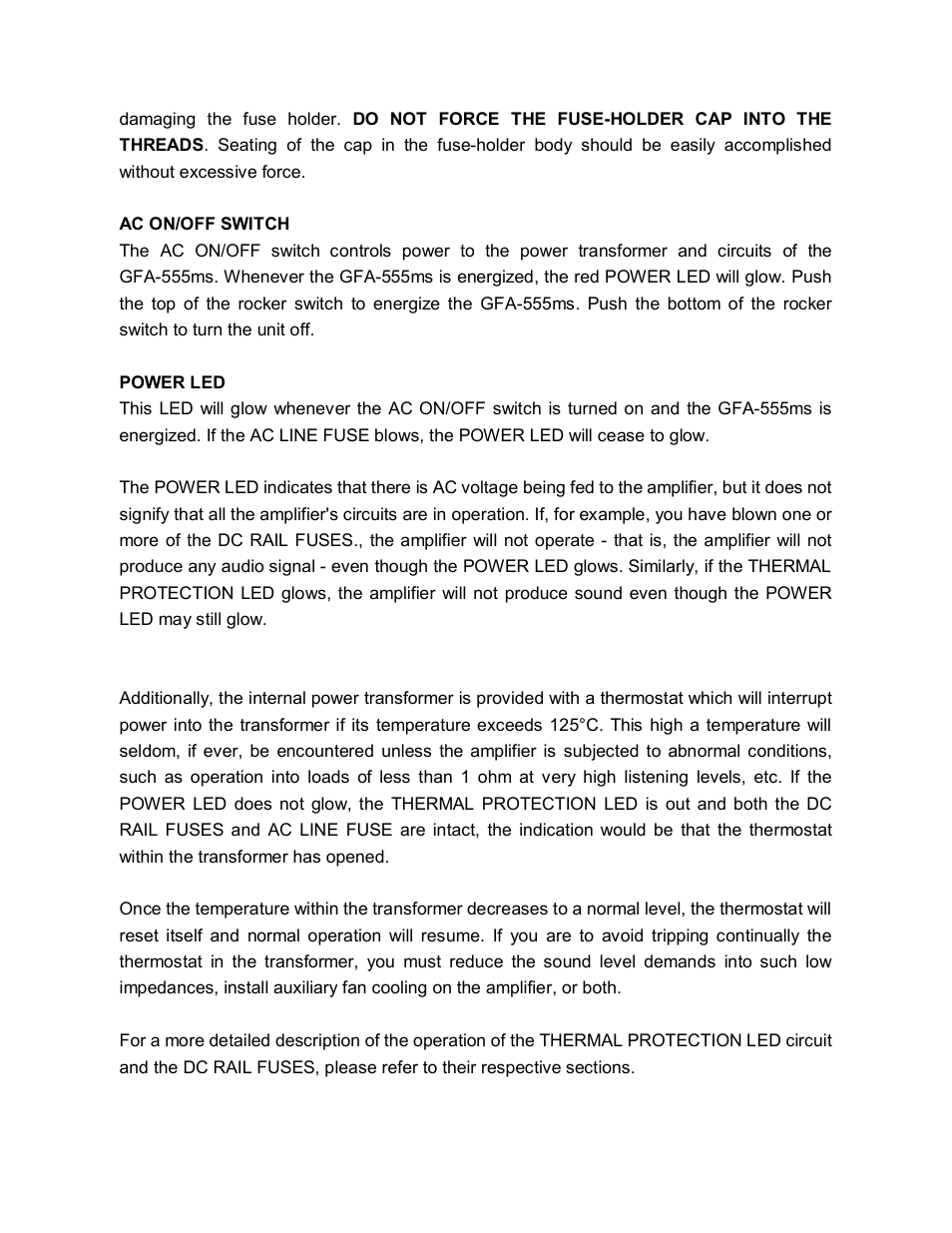 Adcom GFA-555MS User Manual | Page 15 / 22