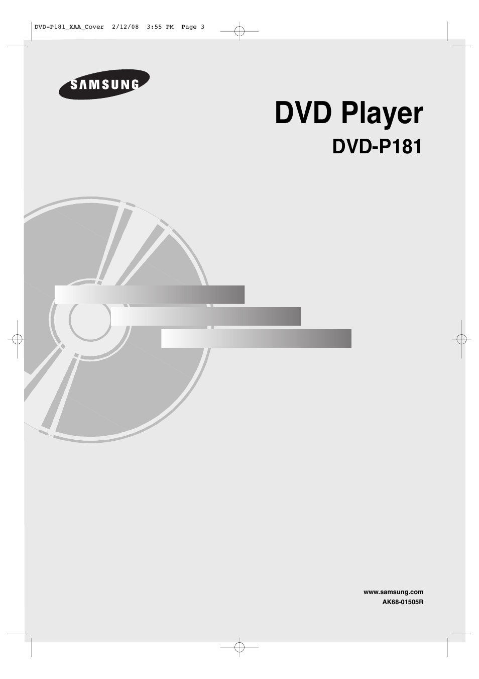 Samsung DVD-P181-XAA User Manual | 55 pages