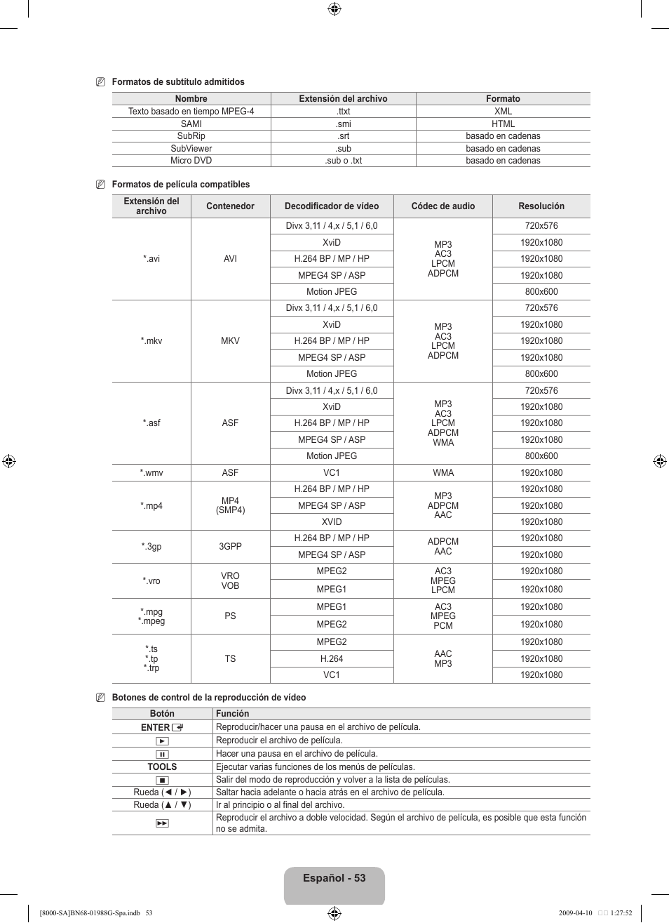 Samsung UN55B8000XFXZA User Manual | Page 151 / 181