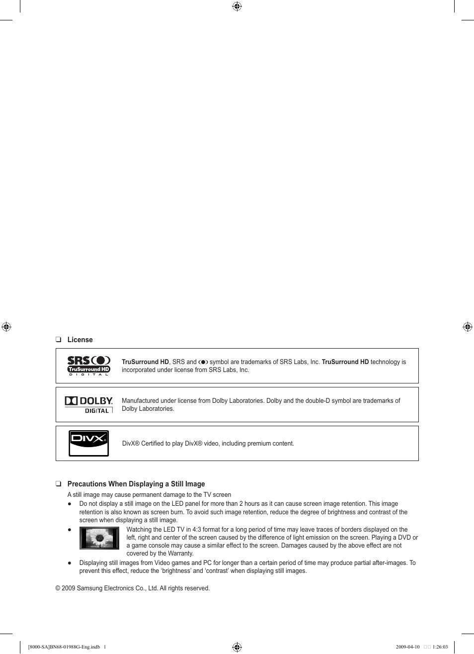 Samsung UN55B8000XFXZA User Manual | Page 2 / 181