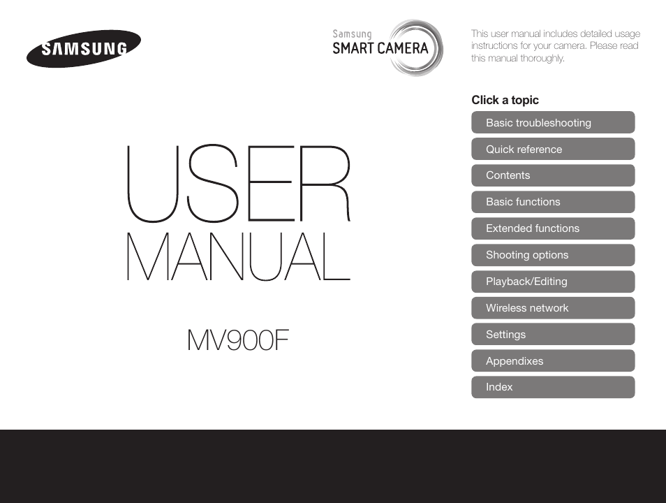 Samsung EC-MV900FBPWUS User Manual | 173 pages