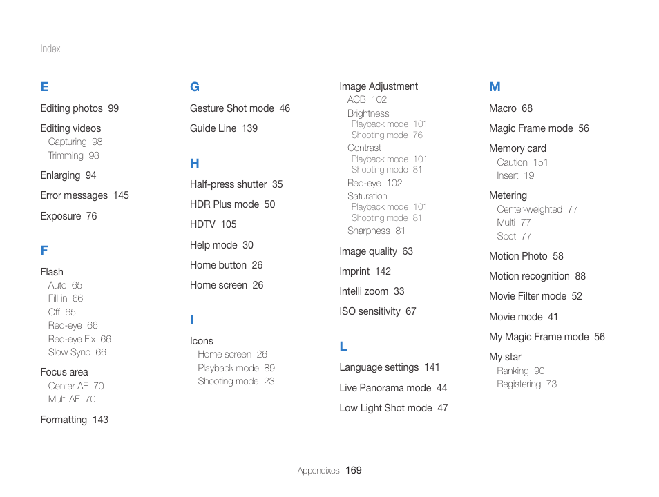 Samsung EC-MV900FBPWUS User Manual | Page 170 / 173