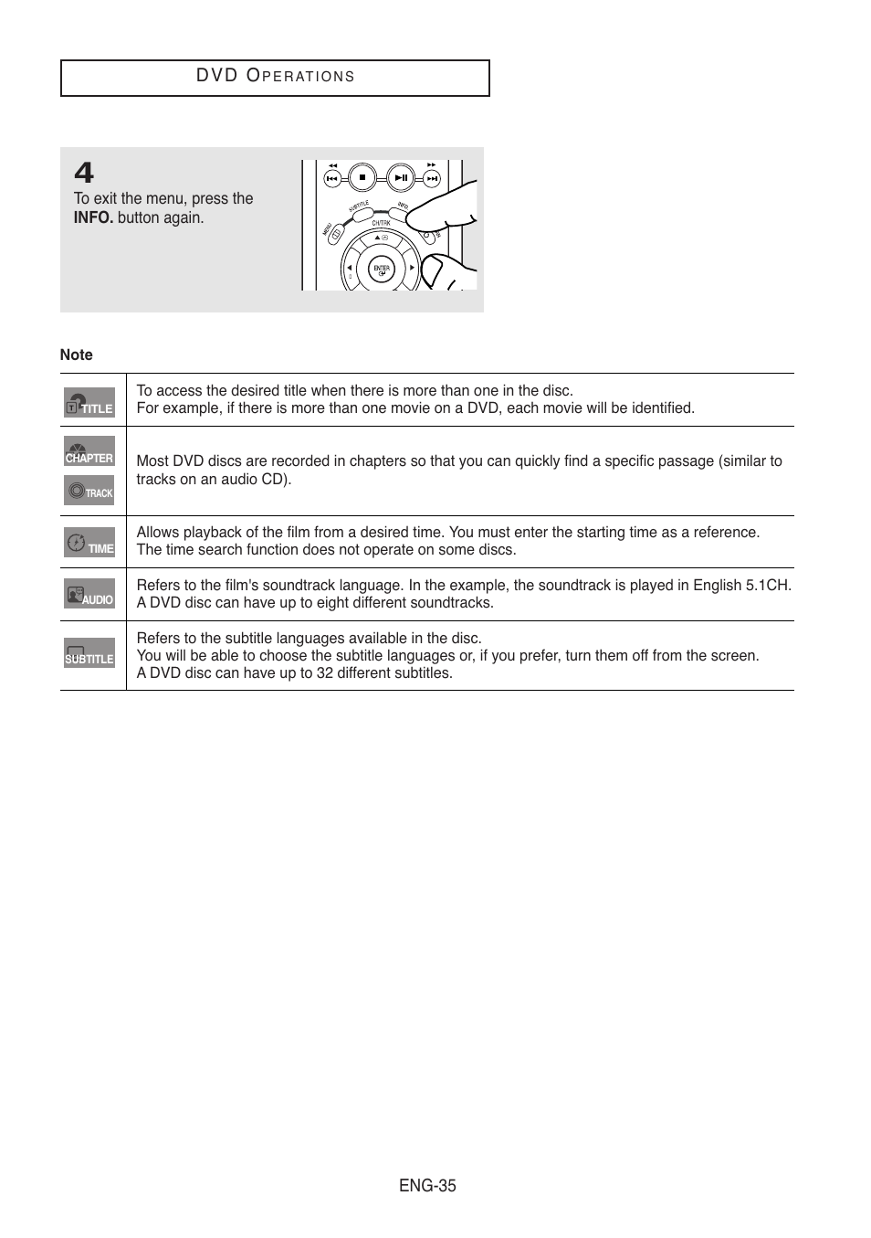 D v d o | Samsung DVD-V5500-XAA User Manual | Page 35 / 86