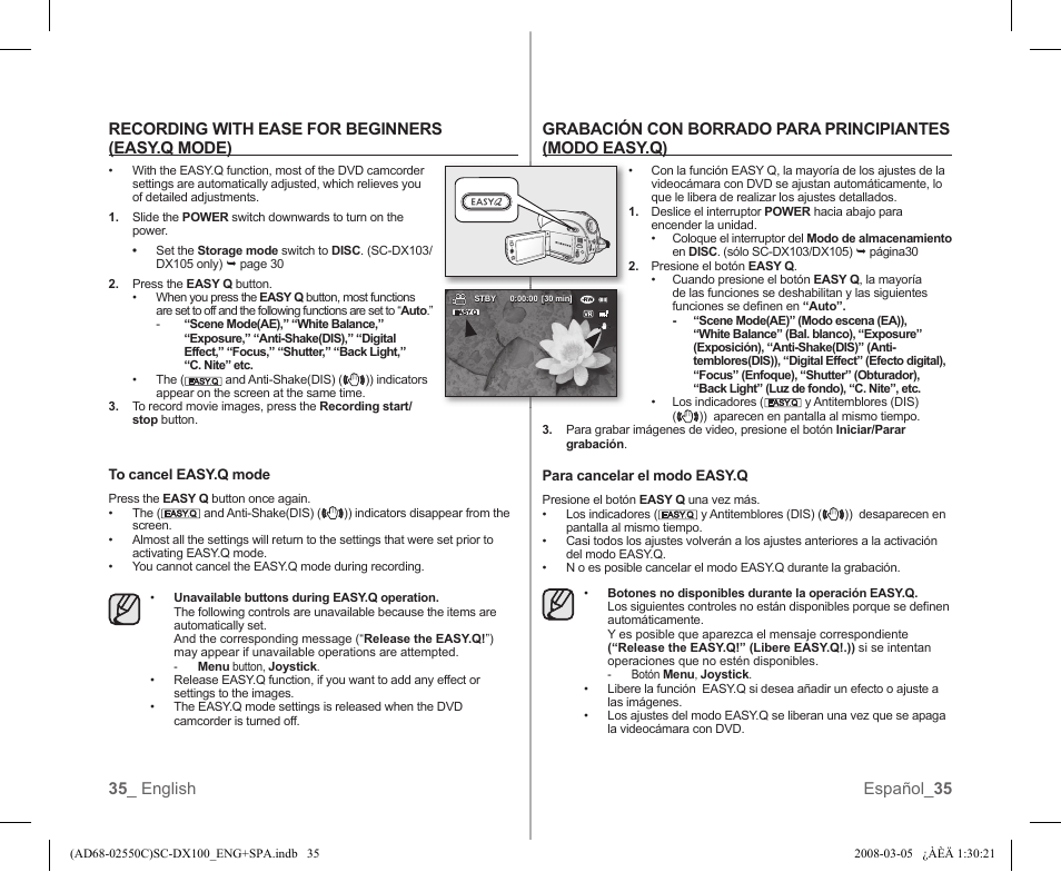 Samsung SC-DX103-XAA User Manual | Page 41 / 120