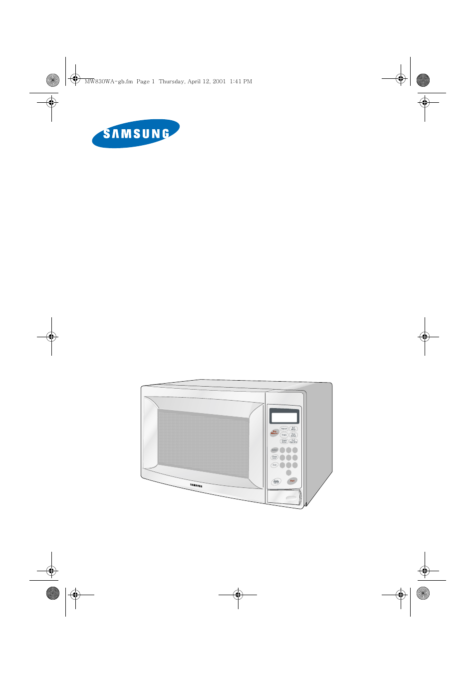 Samsung MW830WA-XAC User Manual | 28 pages