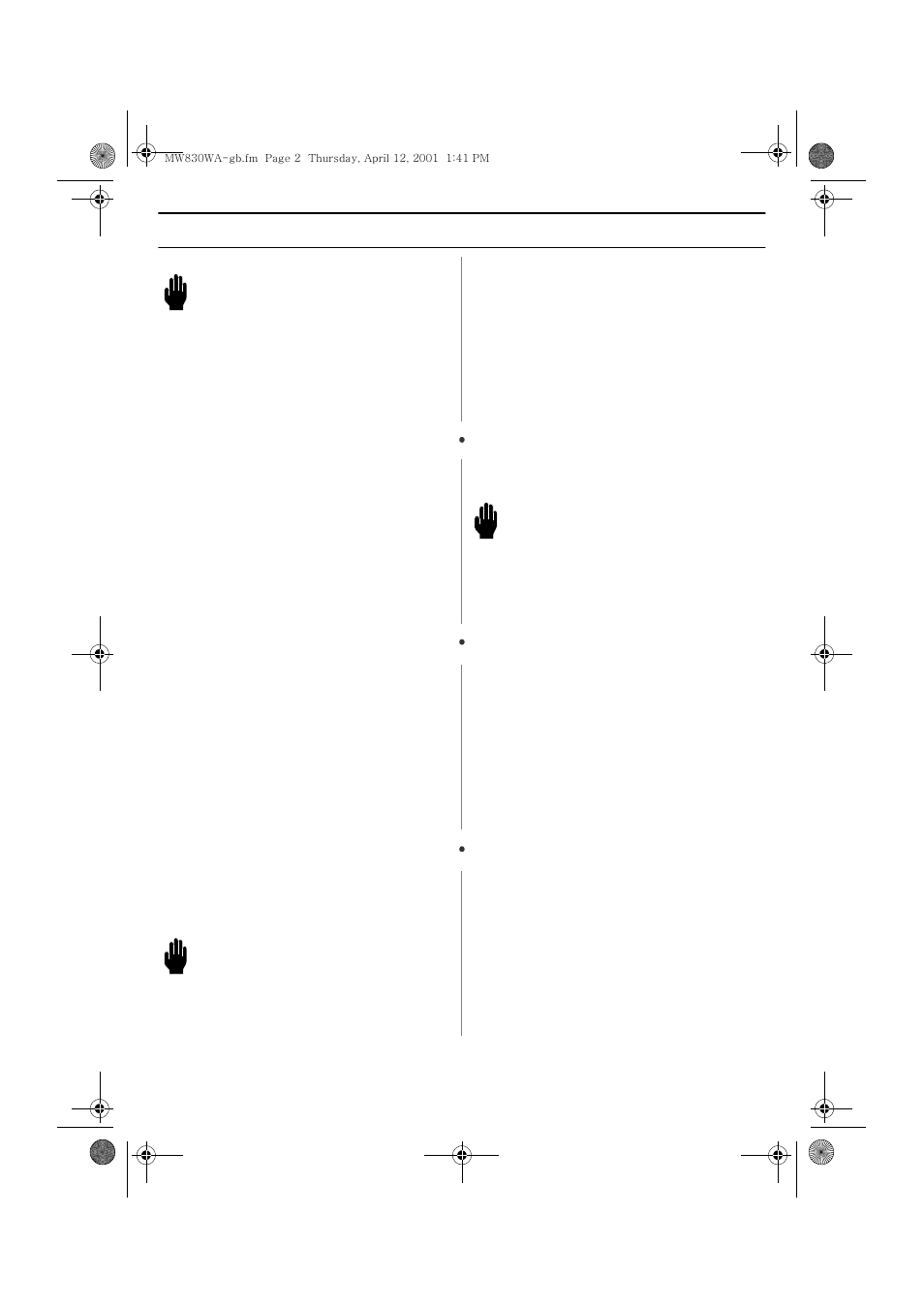 Hese, Nstructions, Warning | Recautions to, Void, Ossible, Xposure to, Xcessive, Icrowave, Nergy | Samsung MW830WA-XAC User Manual | Page 2 / 28