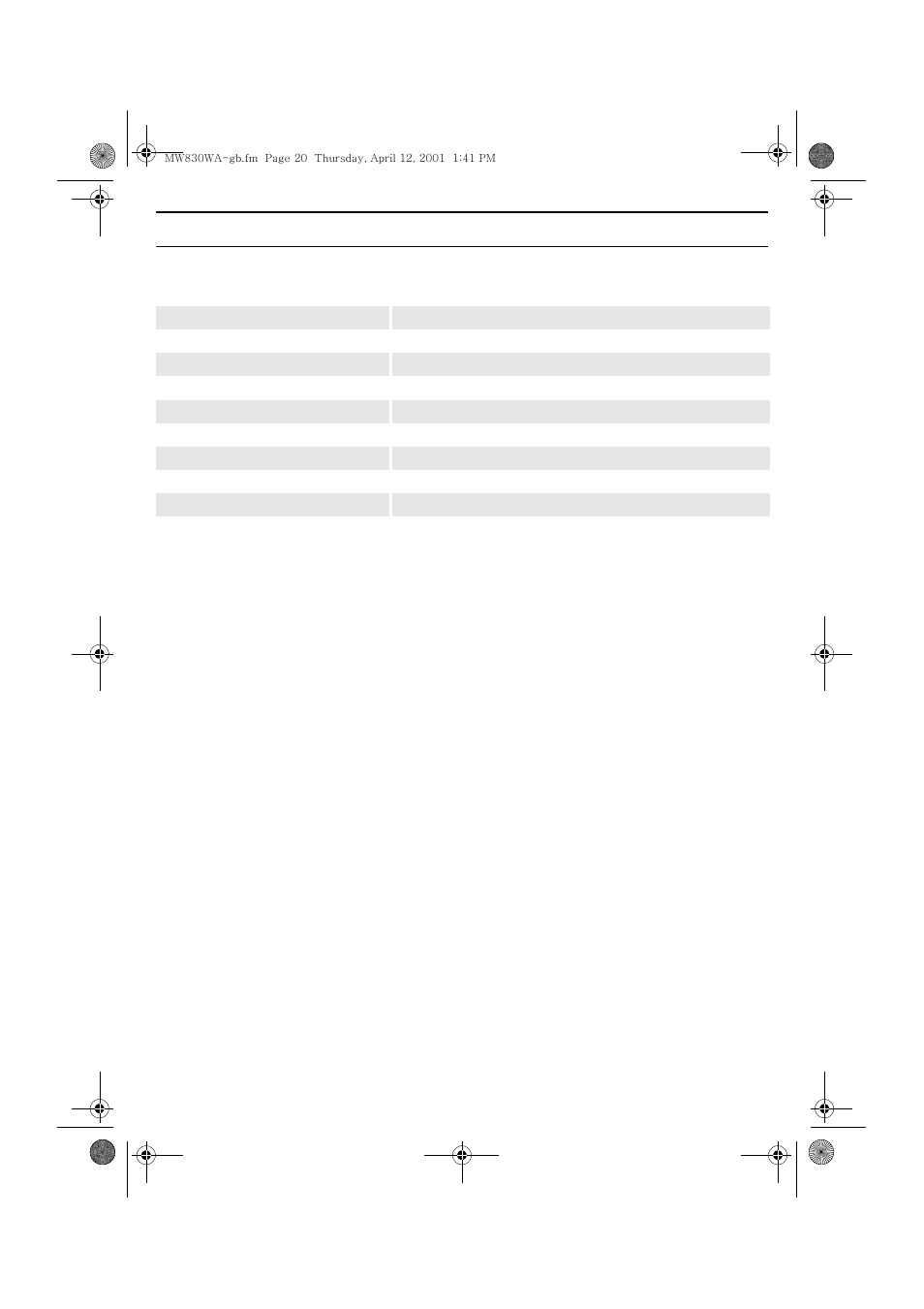 Appendix, Specifications | Samsung MW830WA-XAC User Manual | Page 20 / 28