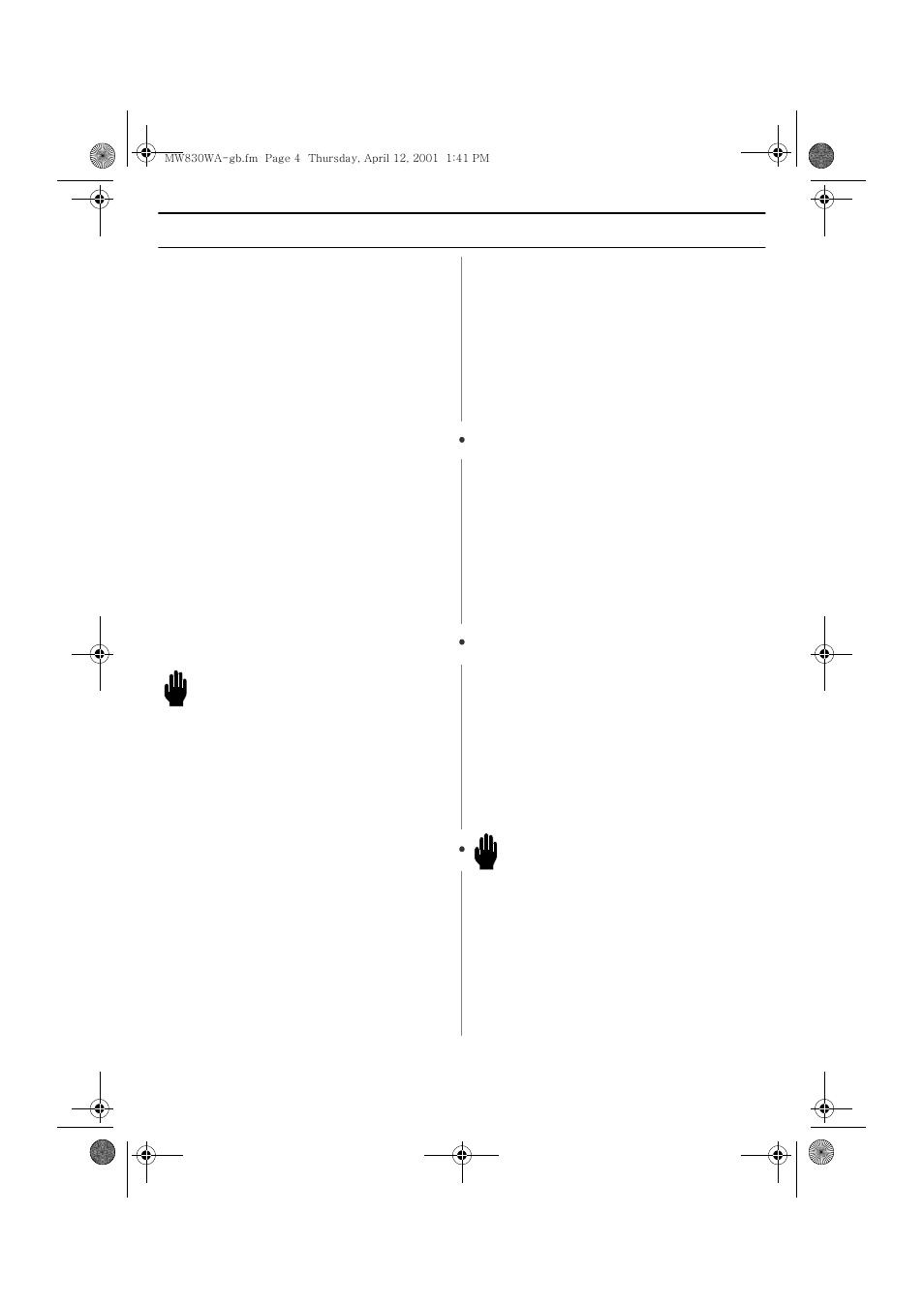 Hese, Nstructions, Warning | Samsung MW830WA-XAC User Manual | Page 4 / 28