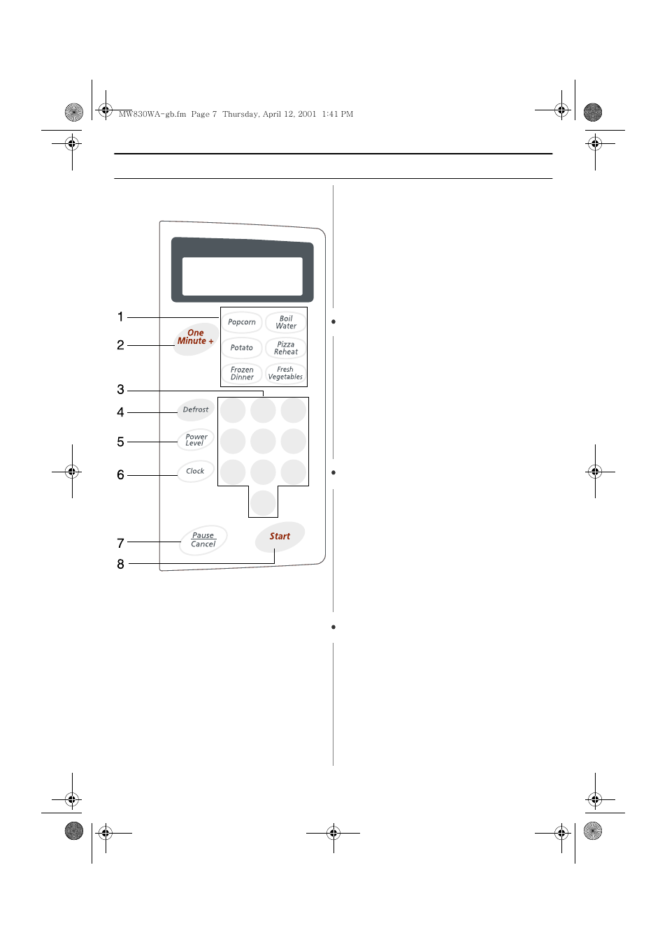 Your new microwave oven | Samsung MW830WA-XAC User Manual | Page 7 / 28