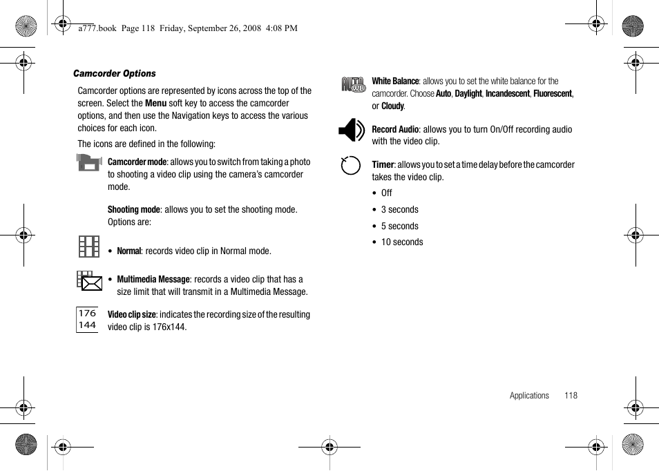 Samsung SGH-A777ORAATT User Manual | Page 122 / 176