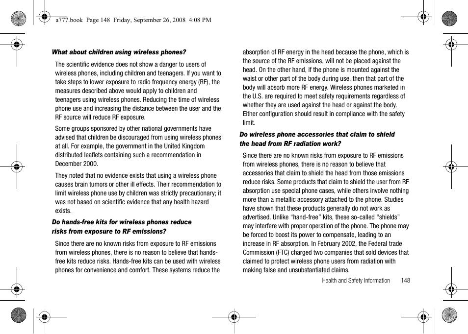 Samsung SGH-A777ORAATT User Manual | Page 152 / 176
