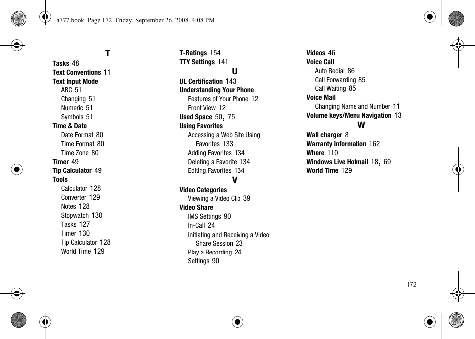 Samsung SGH-A777ORAATT User Manual | Page 176 / 176