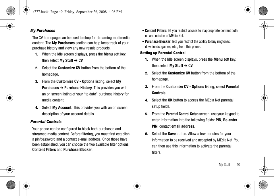 Samsung SGH-A777ORAATT User Manual | Page 44 / 176