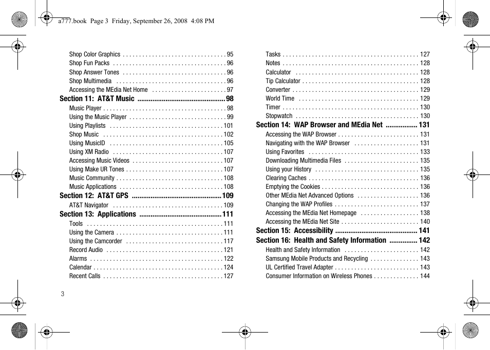 Samsung SGH-A777ORAATT User Manual | Page 7 / 176