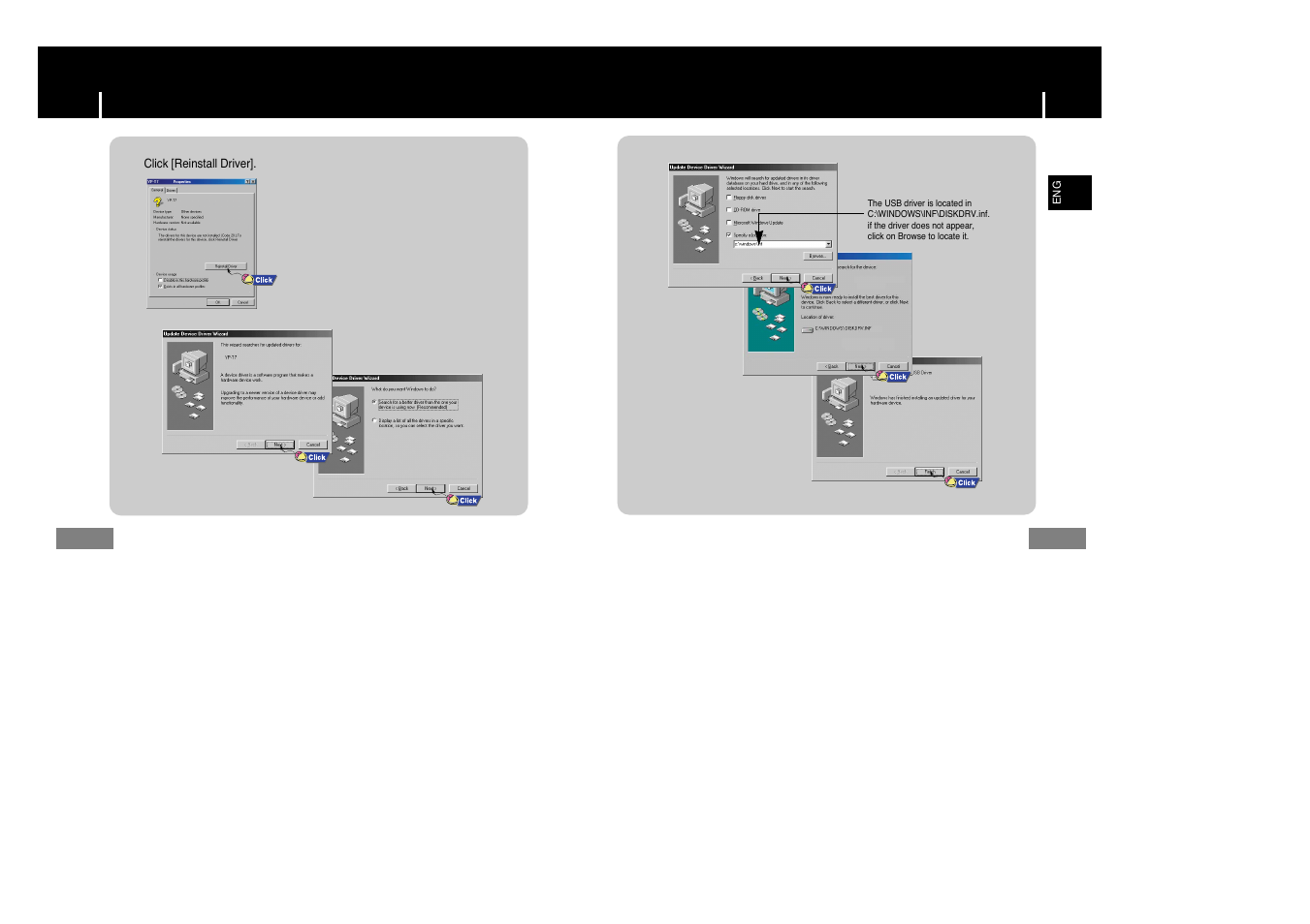 Manual installation of the usb driver | Samsung YP-T7Z-XAA User Manual | Page 11 / 38