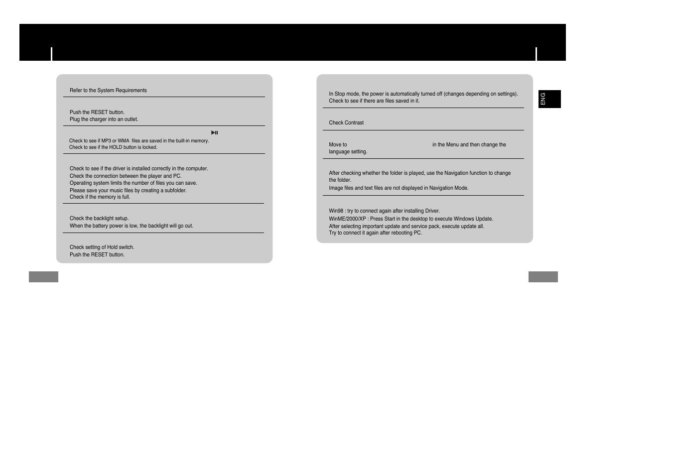 Troubleshooting | Samsung YP-T7Z-XAA User Manual | Page 37 / 38