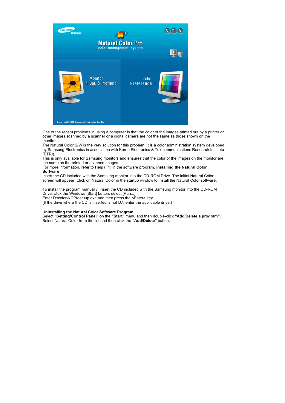 Samsung LS17HANSB-XBM User Manual | Page 27 / 71