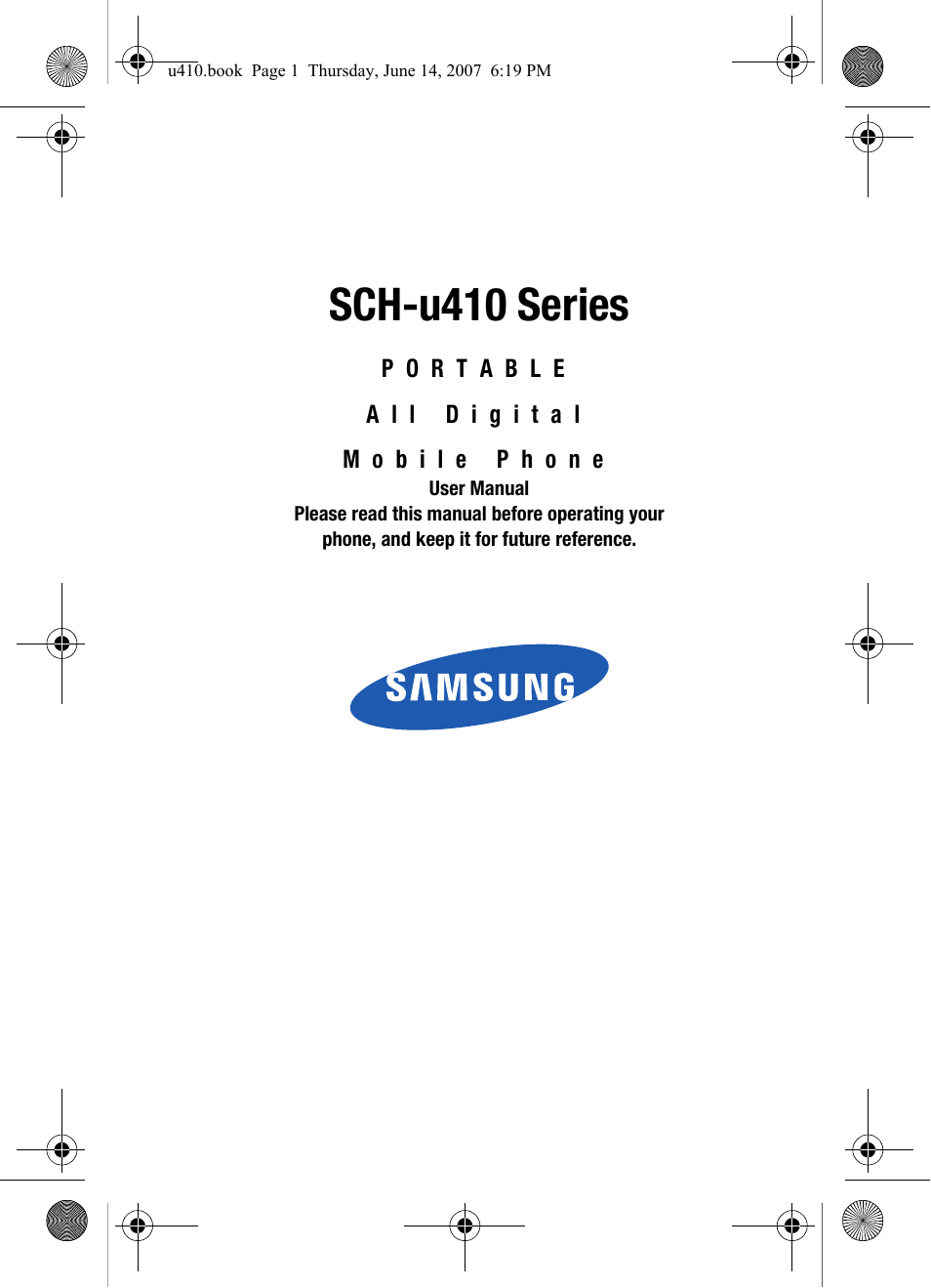 Samsung SCH-U410MSAVZW User Manual | 142 pages