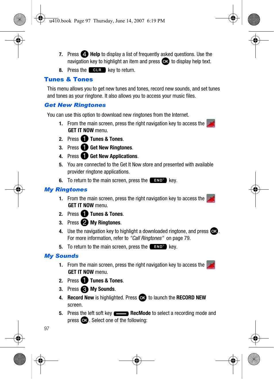 Tunes & tones | Samsung SCH-U410MSAVZW User Manual | Page 100 / 142