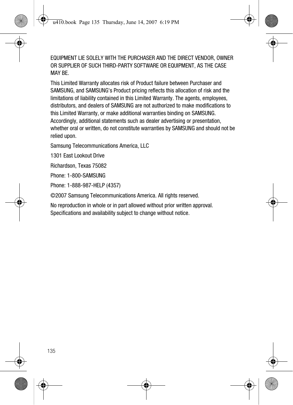 Samsung SCH-U410MSAVZW User Manual | Page 138 / 142