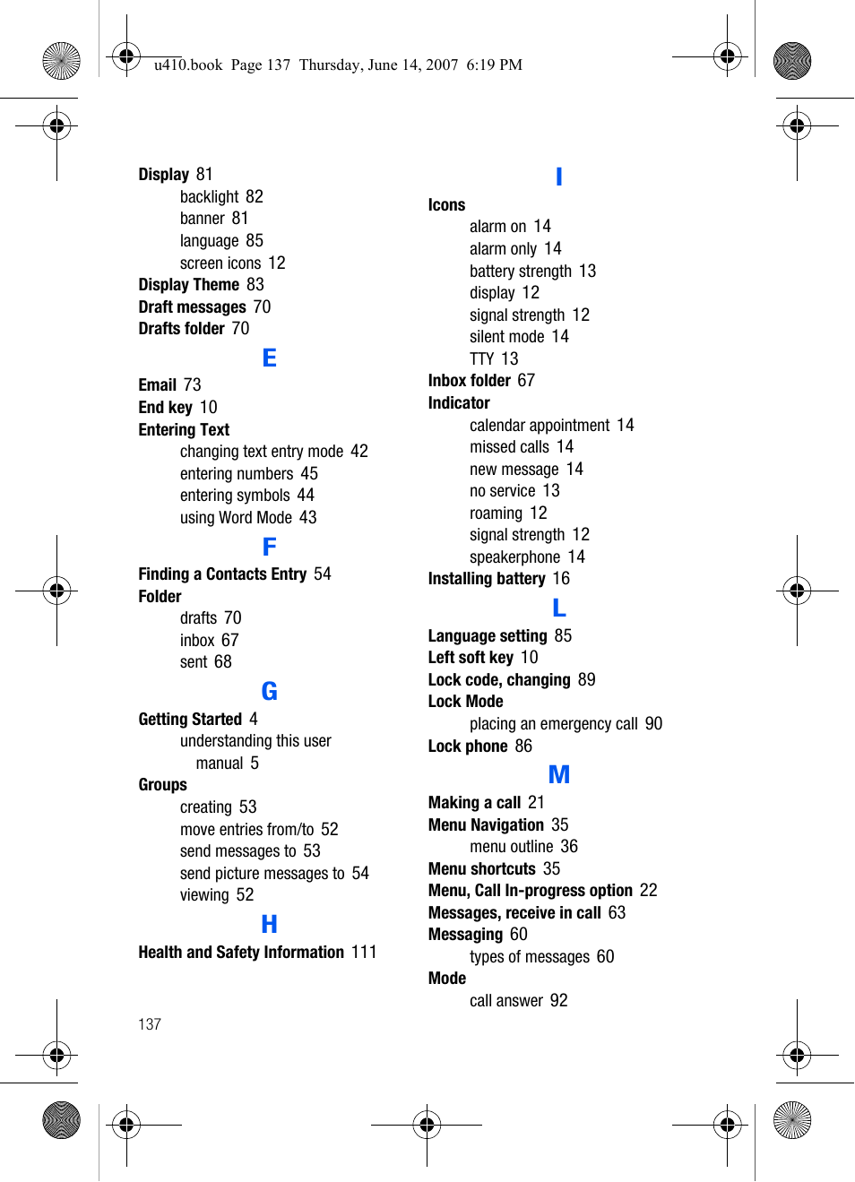 Samsung SCH-U410MSAVZW User Manual | Page 140 / 142