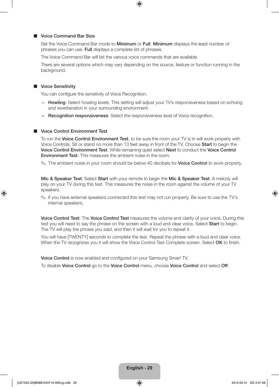 Samsung UN60ES7550FXZA User Manual | Page 29 / 64