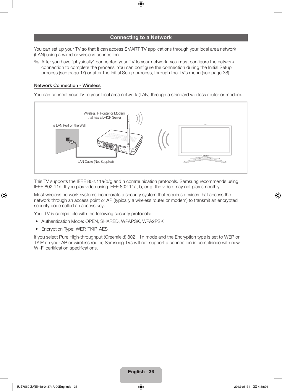 Samsung UN60ES7550FXZA User Manual | Page 36 / 64