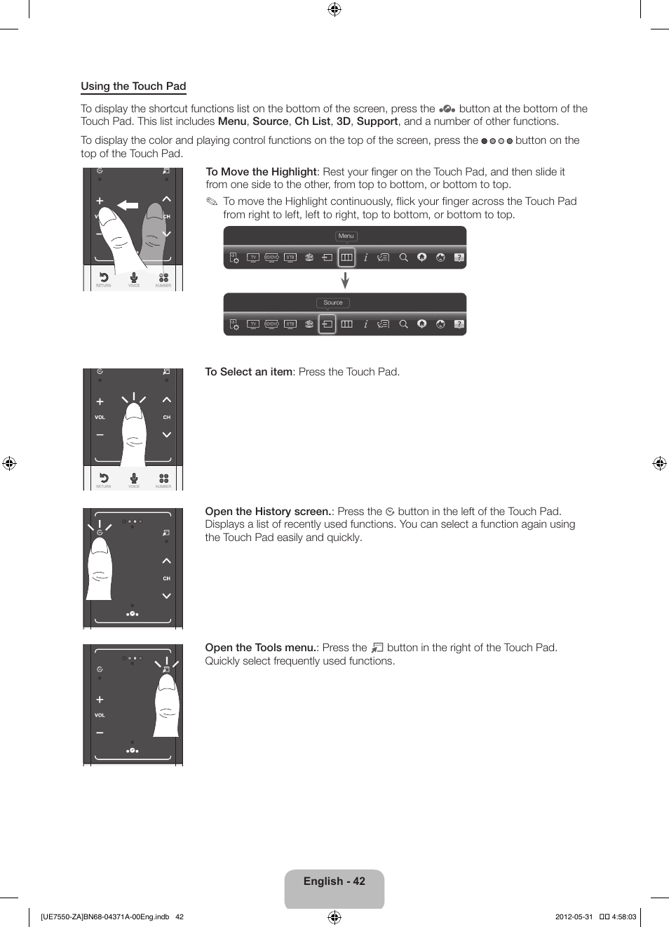 Samsung UN60ES7550FXZA User Manual | Page 42 / 64