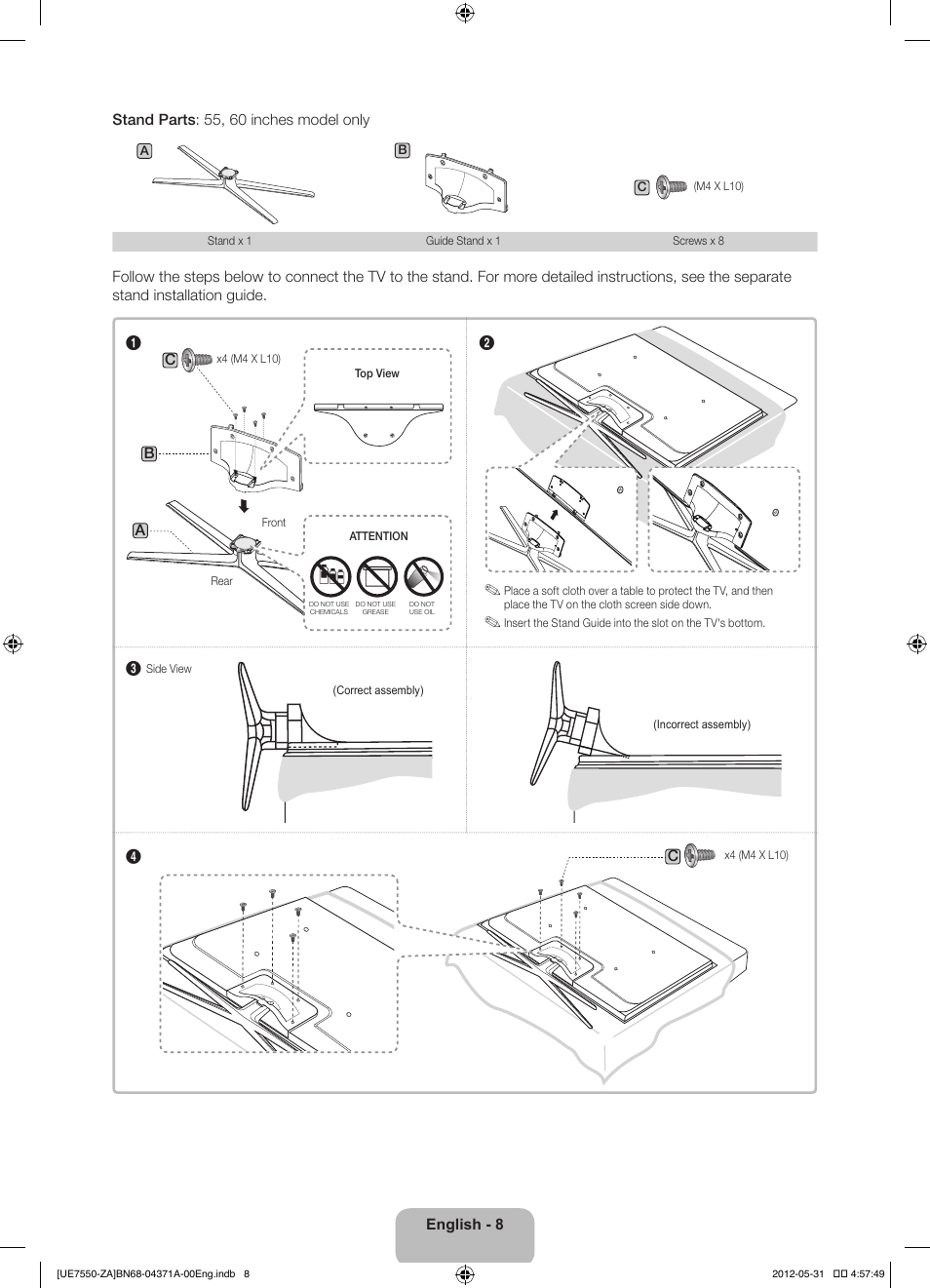 Samsung UN60ES7550FXZA User Manual | Page 8 / 64