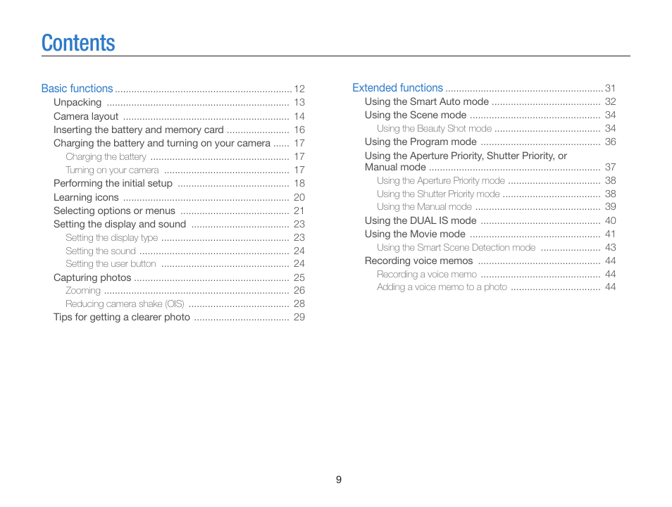 Samsung EC-WB700ZBPBCA User Manual | Page 10 / 130