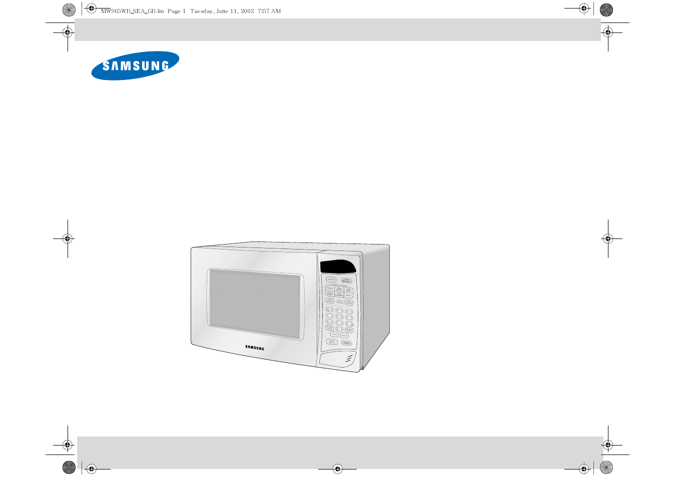 Samsung MW965WB-XAA User Manual | 24 pages
