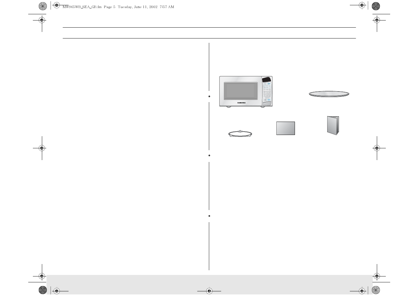 Samsung MW965WB-XAA User Manual | Page 5 / 24