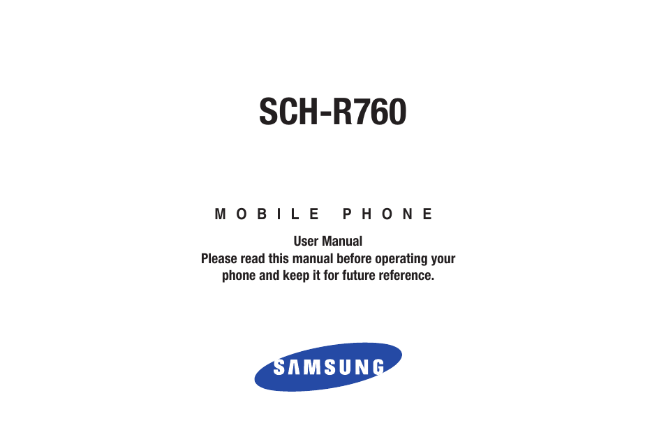 Samsung SCH-R760IBAXAR User Manual | 204 pages