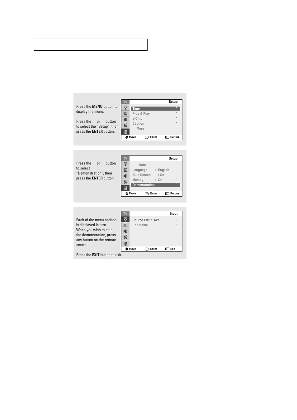 Viewing the demonstration | Samsung TXR2735X-XAA User Manual | Page 59 / 62