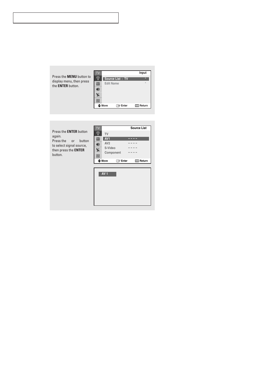 Viewing an external signal source, Setting the signal source | Samsung TXR2728GX-XAC User Manual | Page 37 / 62