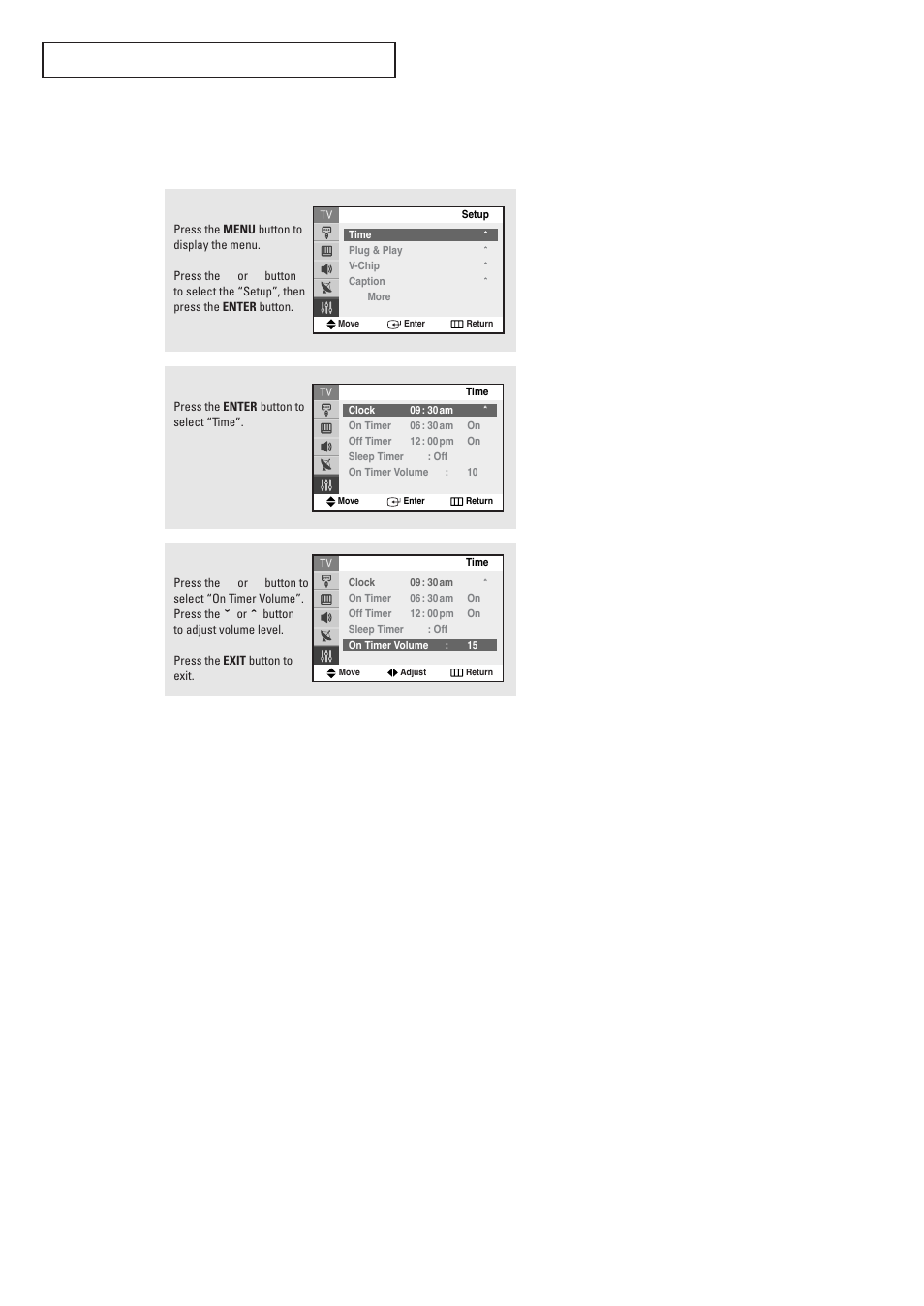 Setting the preferred volume level | Samsung TXR2728GX-XAC User Manual | Page 48 / 62