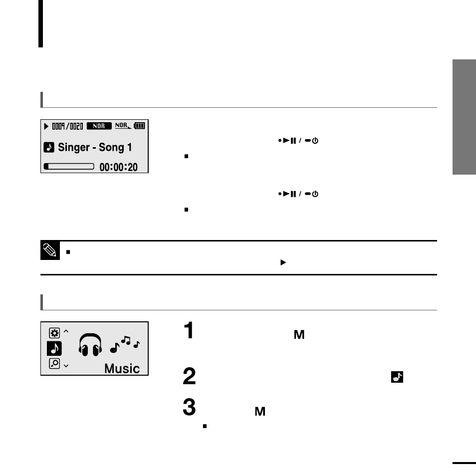 Basic use | Samsung YP-U2JQB-XAA User Manual | Page 13 / 67