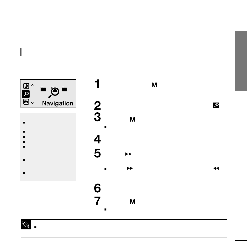 Searching for files with <navigation | Samsung YP-U2JQB-XAA User Manual | Page 15 / 67