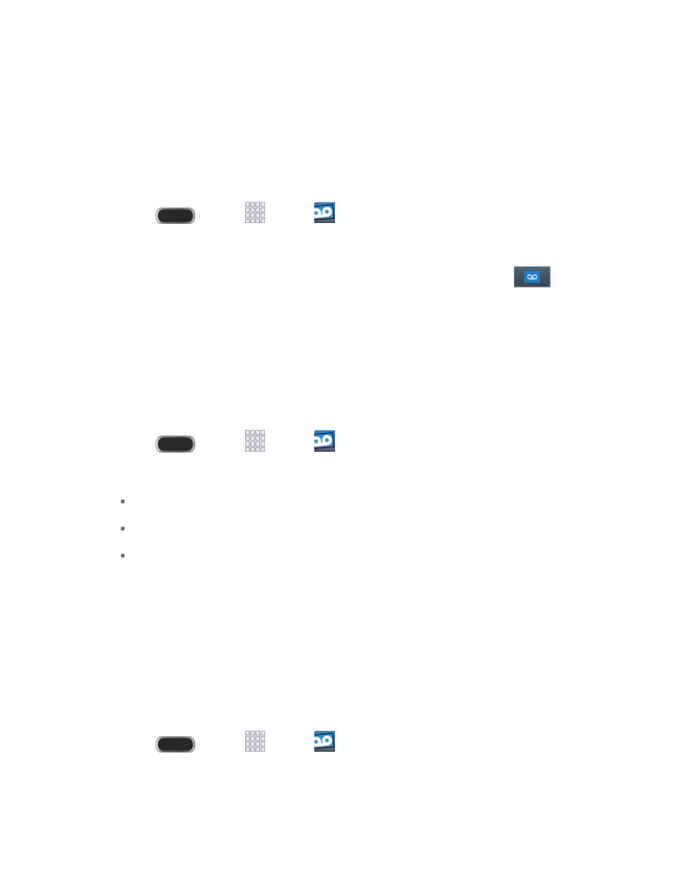 Visual voicemail, Set up visual voicemail, Review visual voicemail | Samsung SPH-L900ZWASPR User Manual | Page 47 / 182
