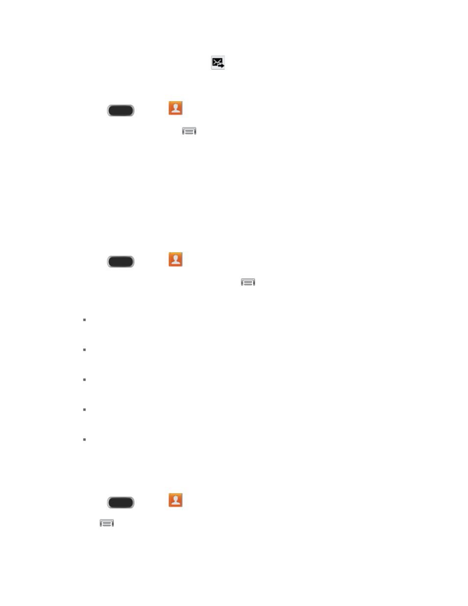 Share a contact, Contacts settings | Samsung SPH-L900ZWASPR User Manual | Page 61 / 182