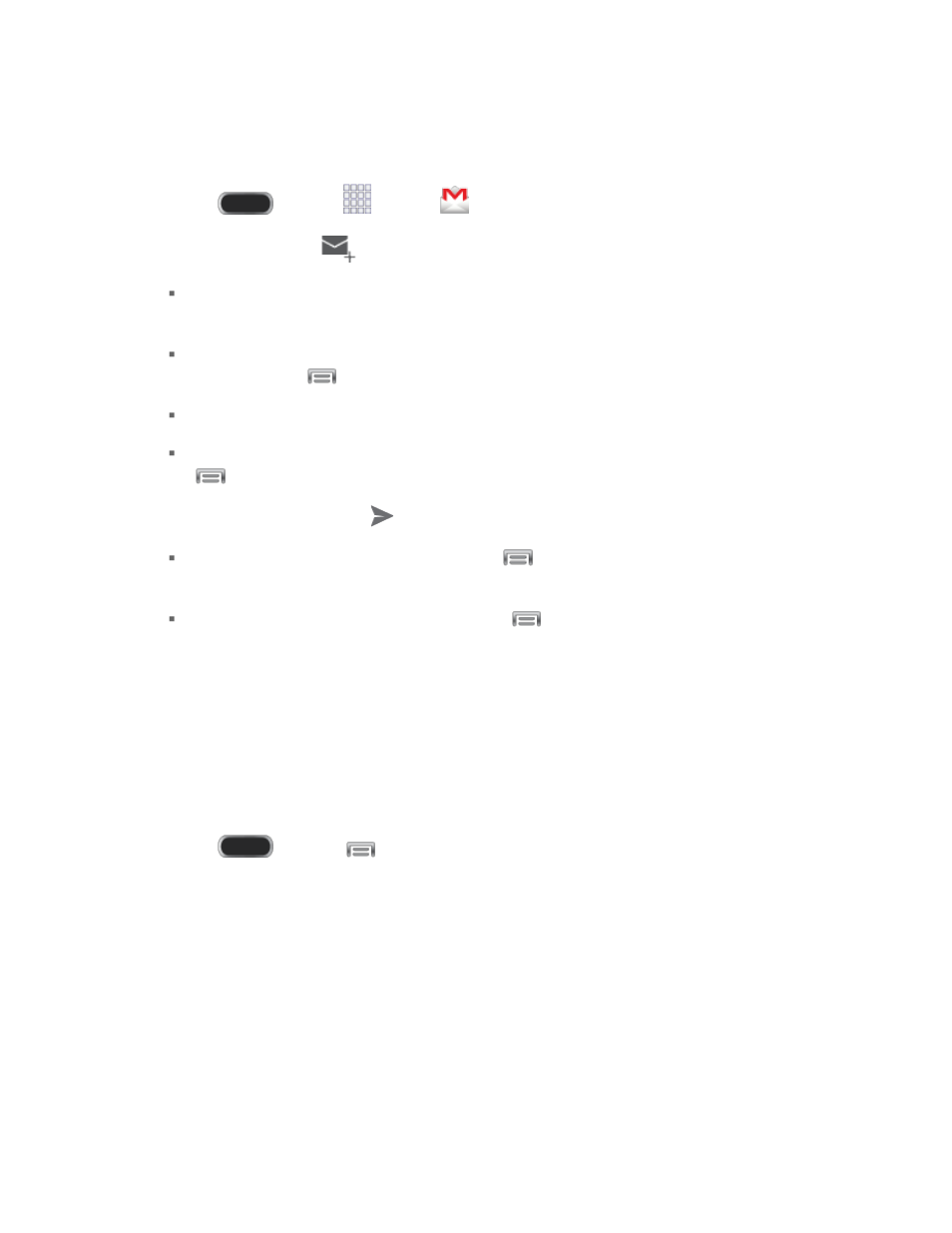 Send a gmail message, Samsung account, Email | Samsung SPH-L900ZWASPR User Manual | Page 64 / 182