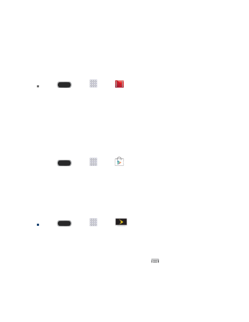 Google play movies & tv, Sprint tv & movies, Group play | Samsung SPH-L900ZWASPR User Manual | Page 83 / 182