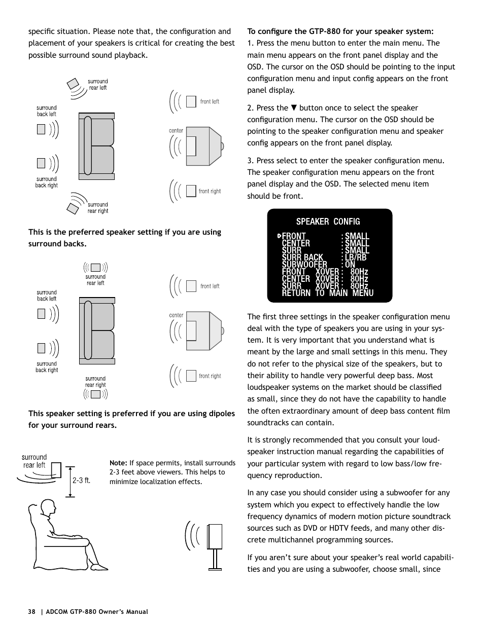 Adcom GTP-880 User Manual | Page 38 / 52