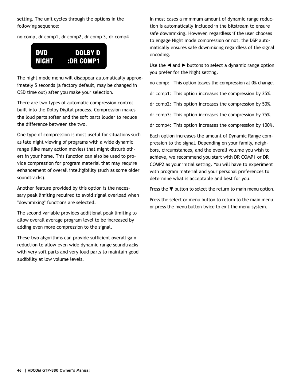 Adcom GTP-880 User Manual | Page 46 / 52