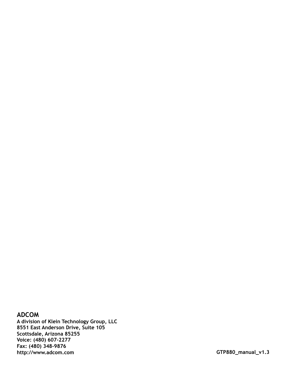 Adcom | Adcom GTP-880 User Manual | Page 52 / 52