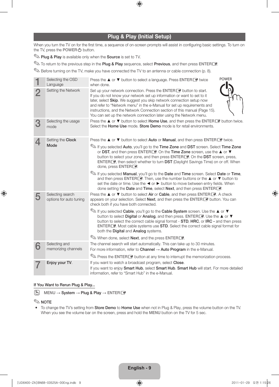 Samsung UN40D6420UFXZA User Manual | Page 9 / 25