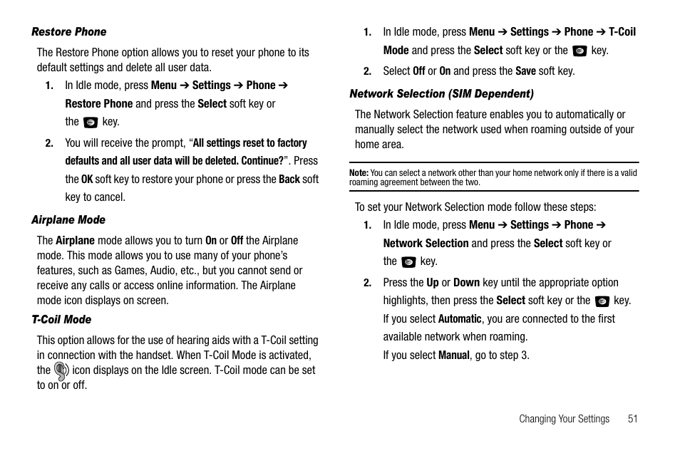 Samsung SGH-A107ZSAATT User Manual | Page 55 / 105