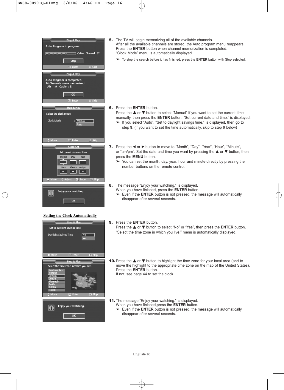 Samsung HPS6373X-XAA User Manual | Page 16 / 64