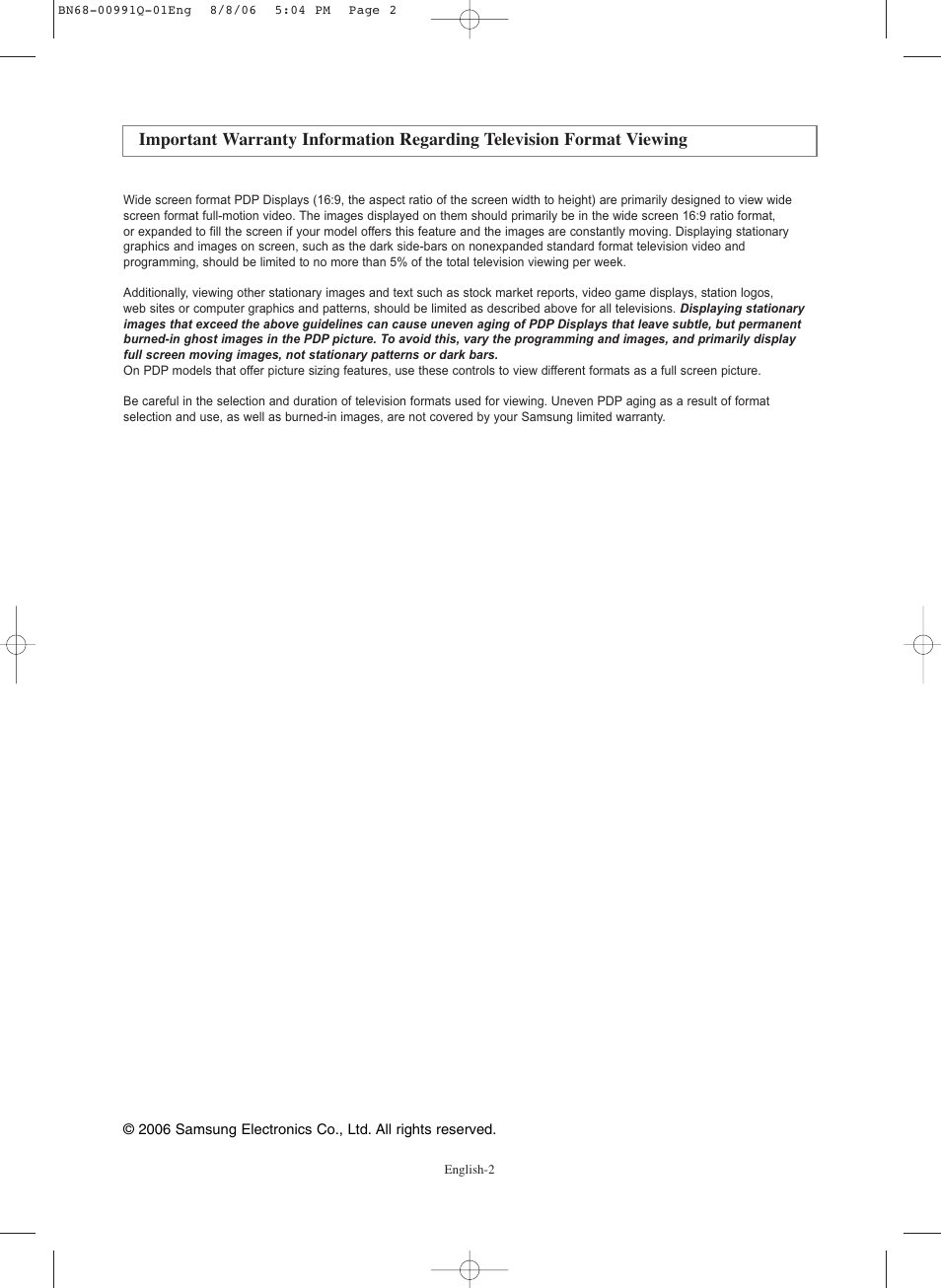 Samsung HPS6373X-XAA User Manual | Page 2 / 64
